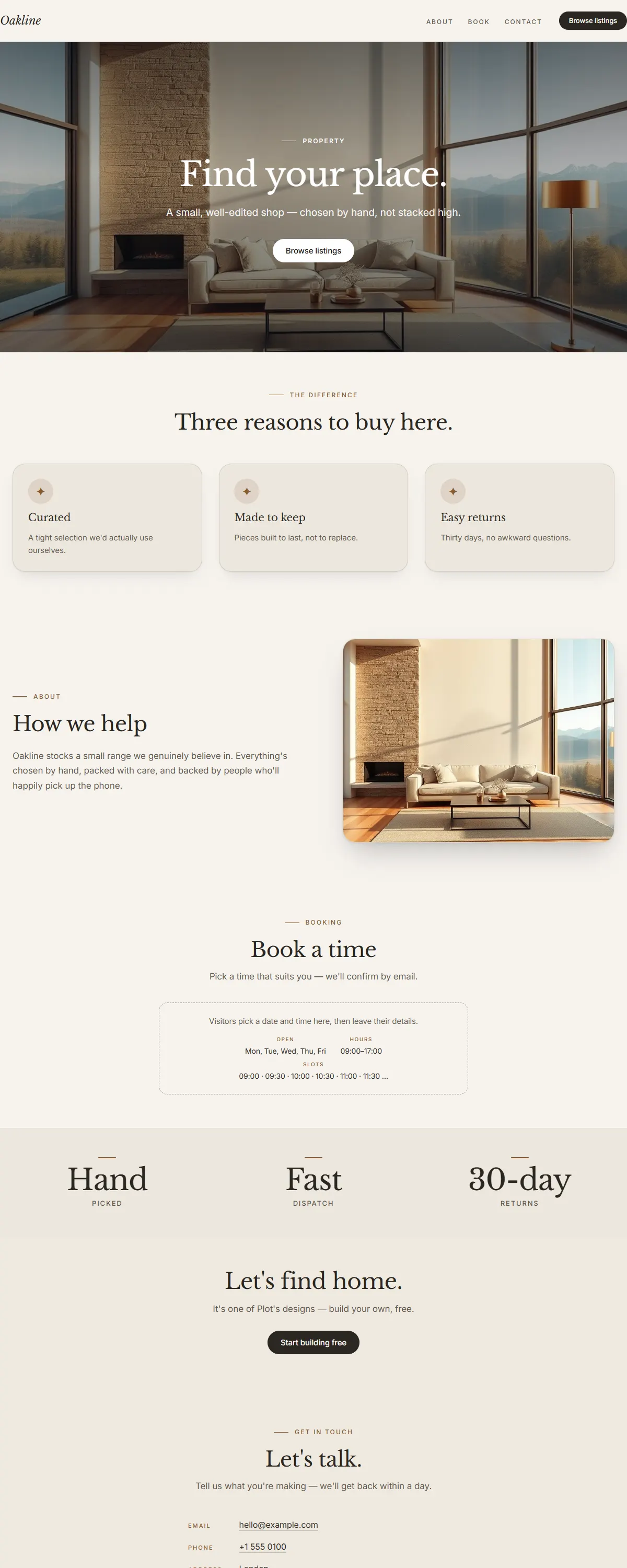 Aldergate — a finished real estate site